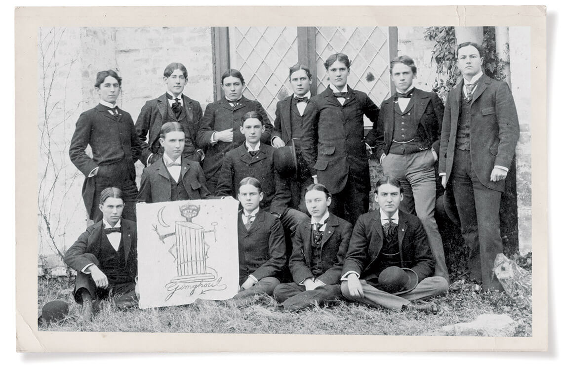 UNC Chapel Hill students in the Order of Gimghoul secret society.