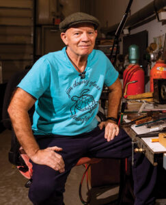 Jim Downey in his Wilmington, NC, studio