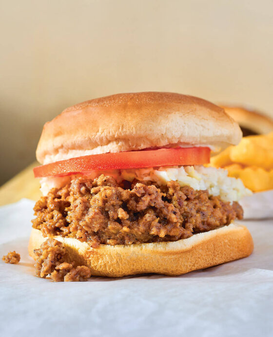 Ground steak sandwich from the Dairy Center in Surry County.