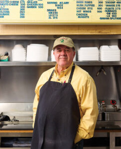 Freddy Hiatt, owner of the Dairy Center in Mount Airy, NC. 