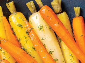 Dilled carrots in orange butter