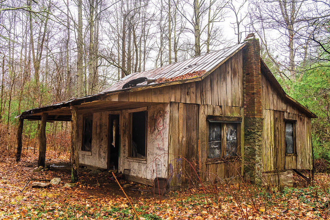 Chester Bailey's home in Lost Cove