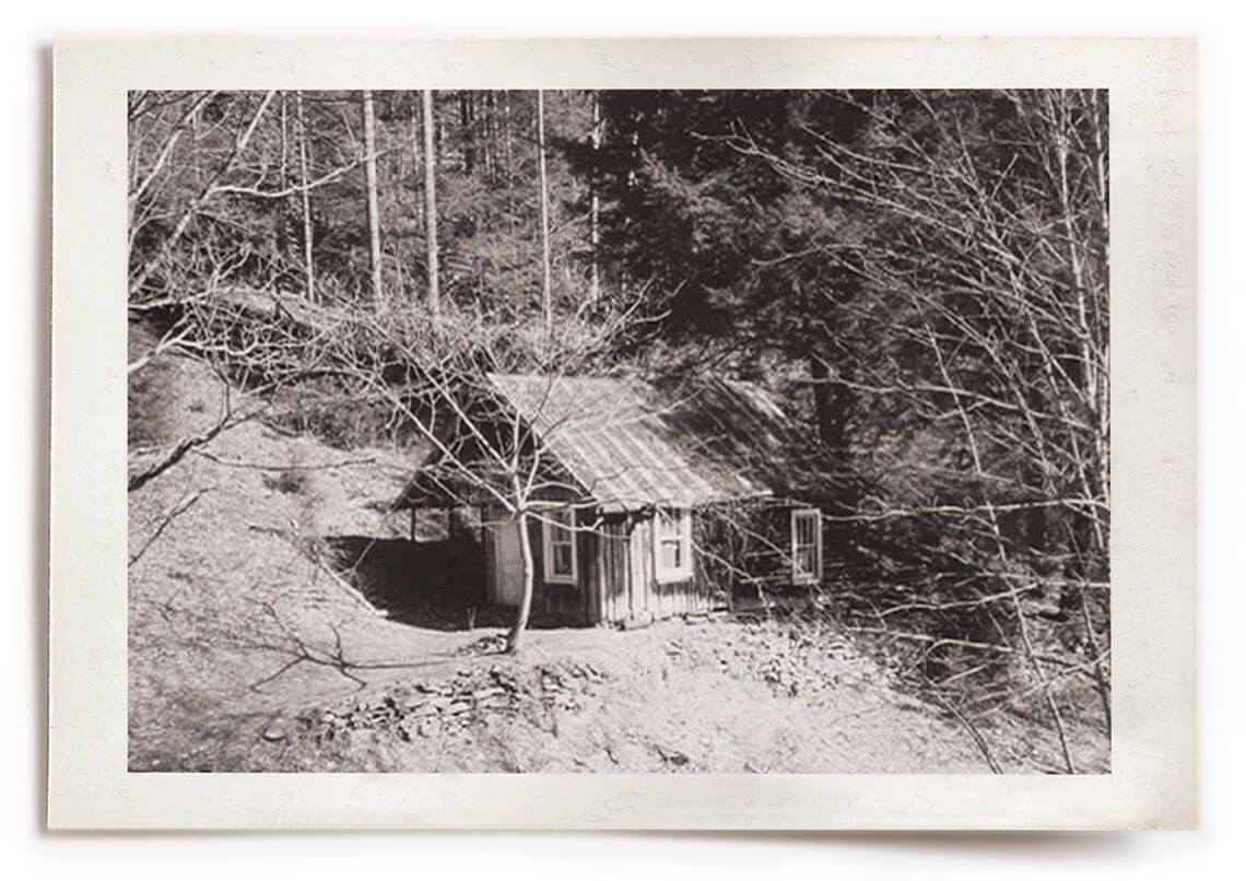 Photo of historic home, since lost to time, in Lost Cove.