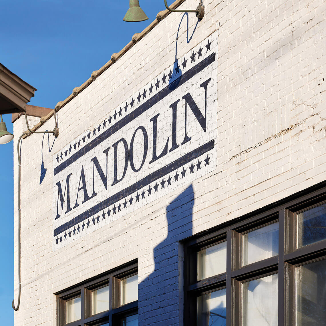 Store-front of Mandolin in Raleigh.