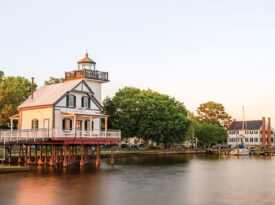 The Roanoke River Light in Edenton, NC