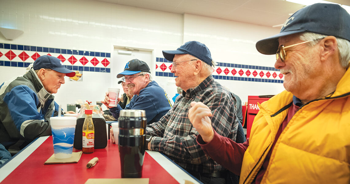 Regulars enjoy breakfast at the Piggly Wiggly in Richlands.