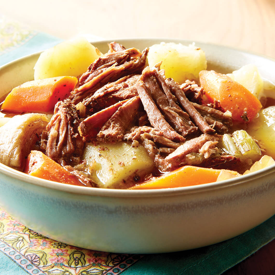 Bowl of pot roast