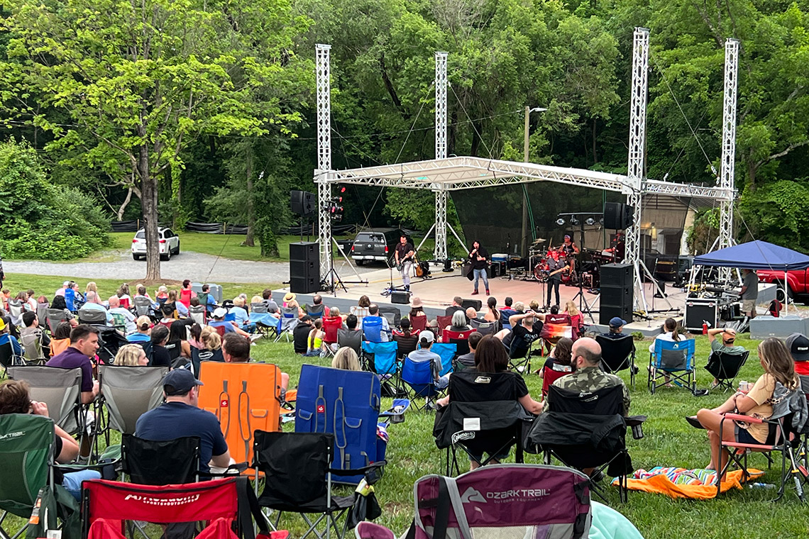 The Hum outdoor concert venue in Hickory NC