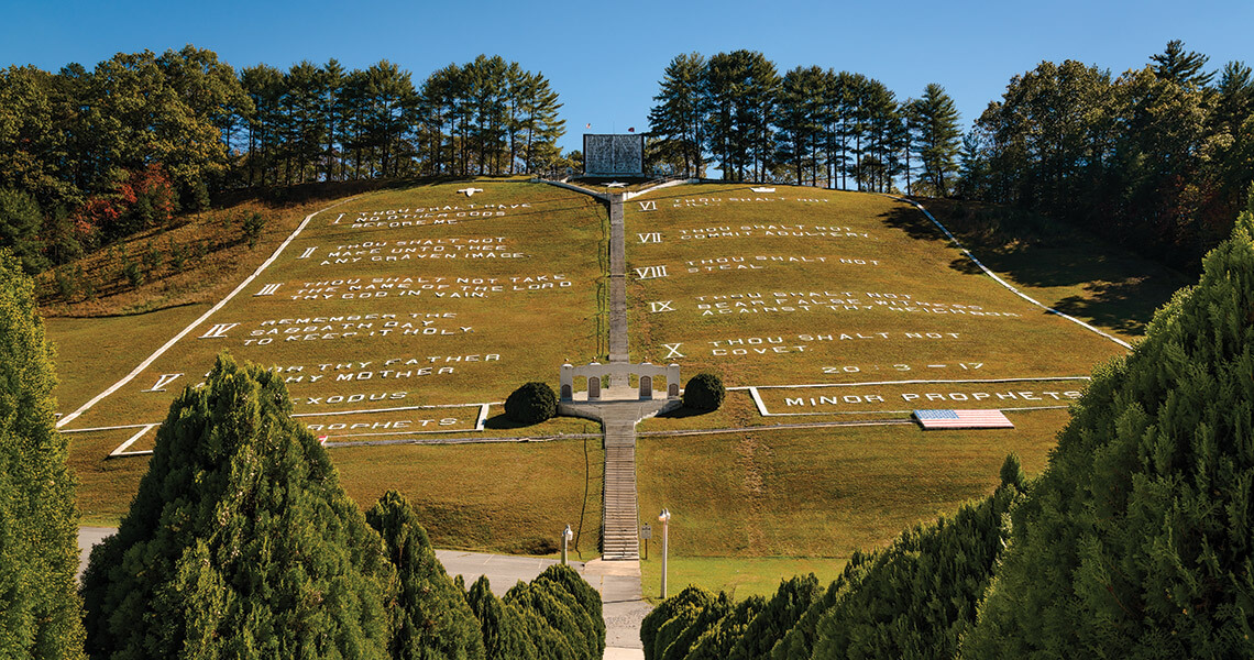 Ten Commandments in the Fields of the Woods