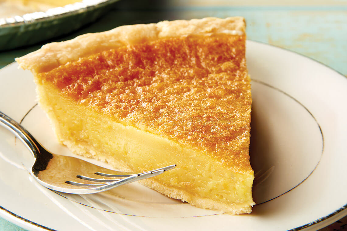 Slice of vinegar pie