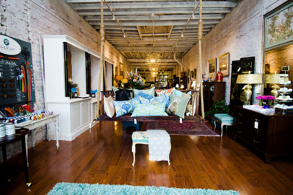 Store space inside Chestnut Lane Antiques and Interiors in Danville, Virginia