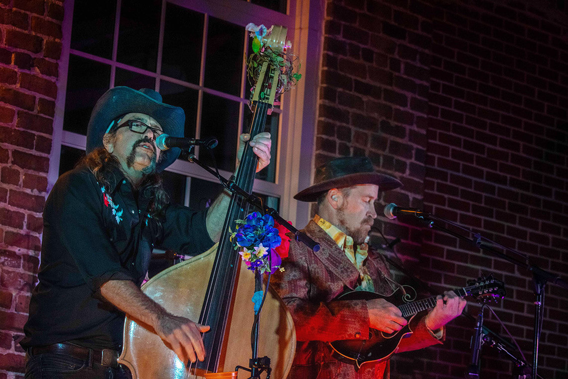 Musicians perform at First Friday at the Eno Arts Mill in Hillsborough