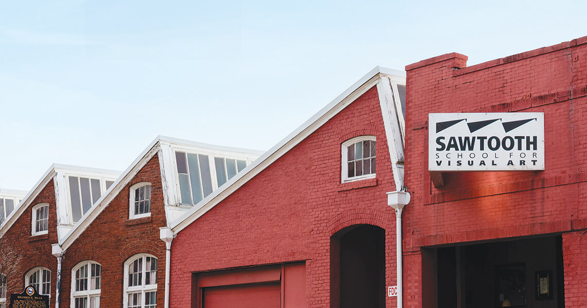 Sawtooth School for Visual Art in a red brick building