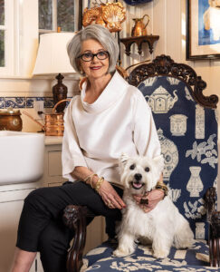 Kathryn Greeley and her dog, Duncan MacDuff.