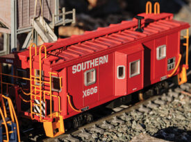 The Norfolk Southern model train caboose