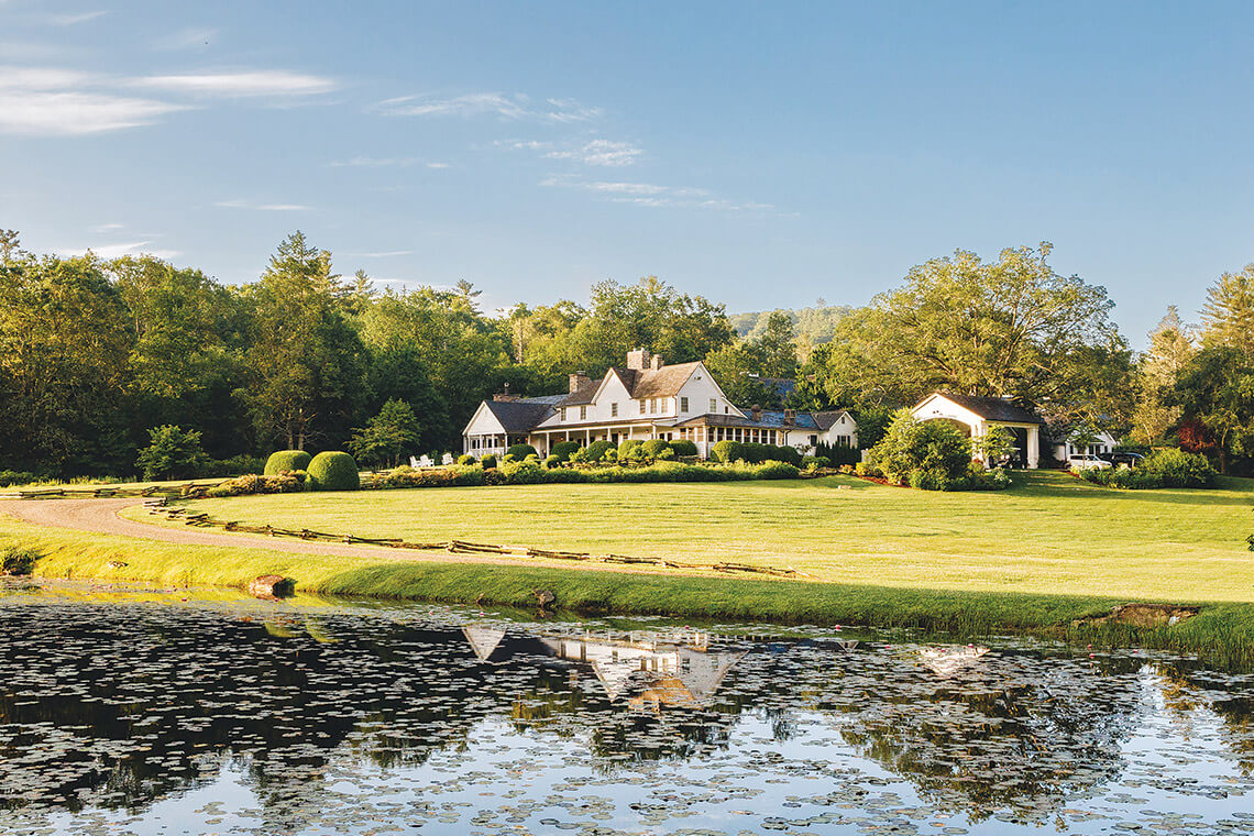 Half-Mile Farm overlooks Apple Lake in Highlands, NC