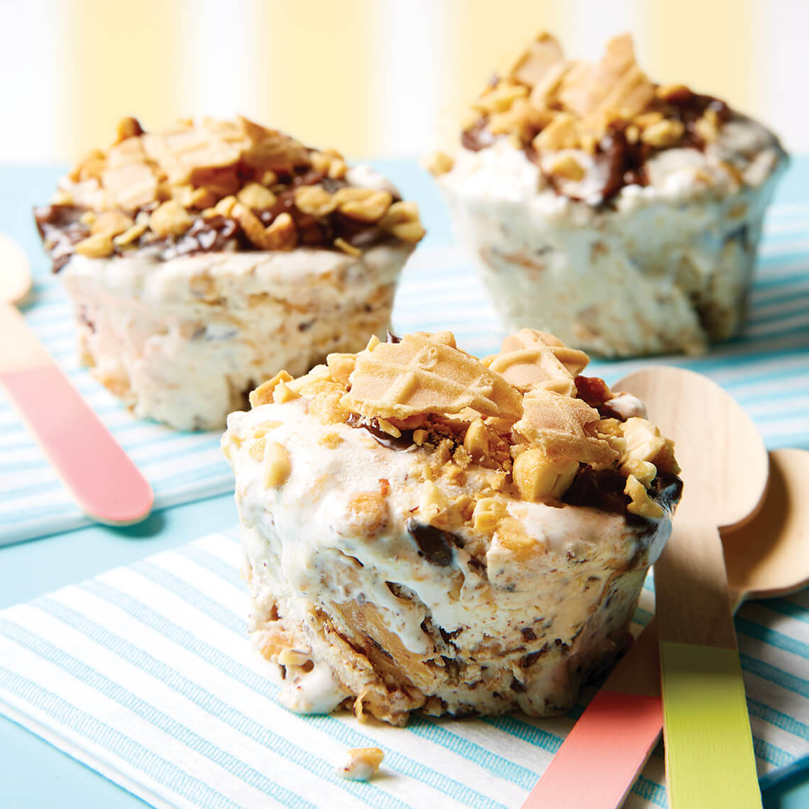 Peanut butter ice cream cups
