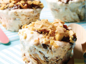 Frozen Peanut Butter Ice Cream Cups