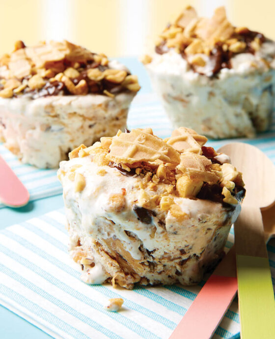 Frozen Peanut Butter Ice Cream Cups