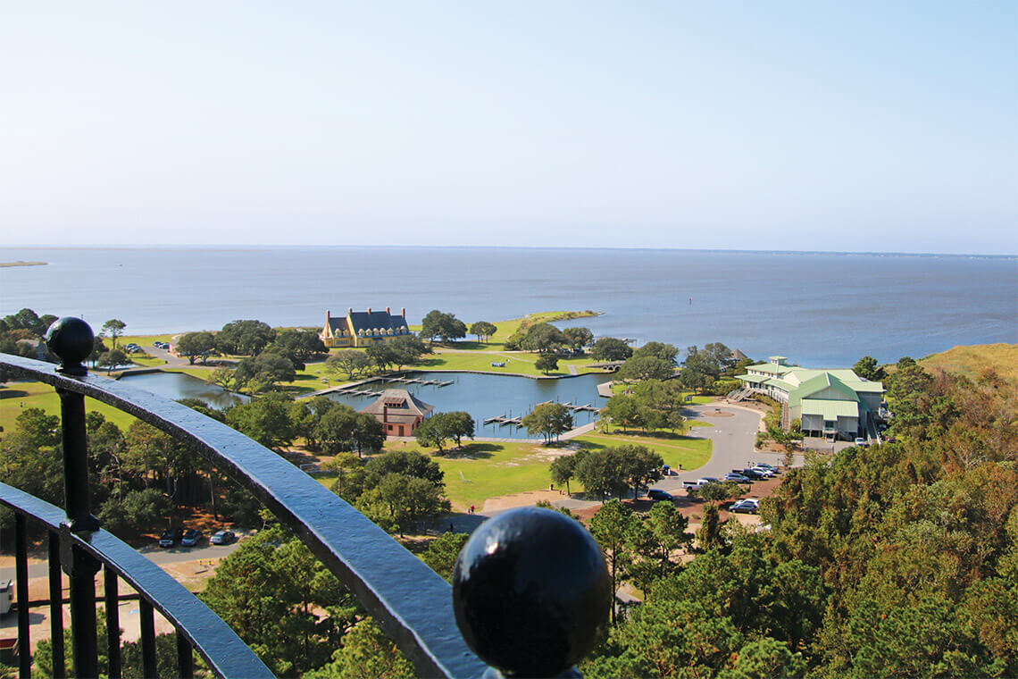 View of Whalehead from the top of the Currituck Beach Lighthouse