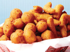 Basket of hush puppies