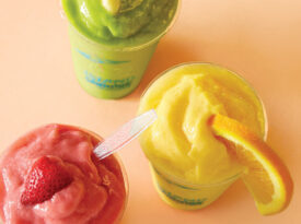 Three smoothies from Island Smoothie Cafe