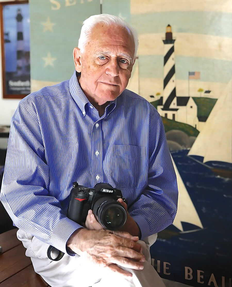 Bruce Roberts with his camera