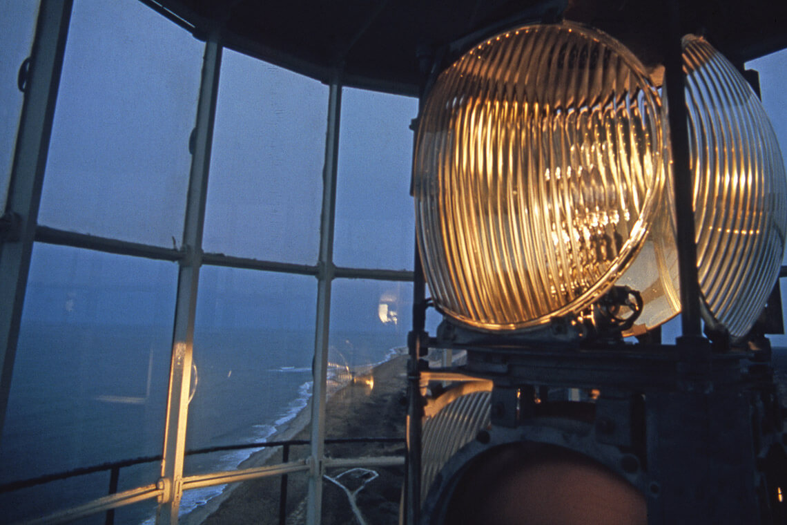 DCB-224 drum lights that Bruce Roberts shot in the lantern room of the Hatteras Lighthouse