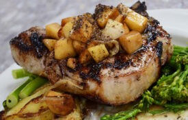 Pork chop from Davison's Steaks in Sanford, NC