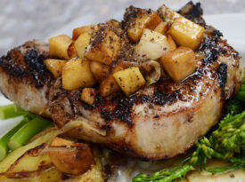 Pork chop from Davison's Steaks in Sanford, NC