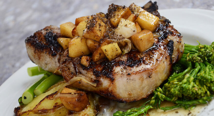 Pork chop from Davison's Steaks in Sanford, NC