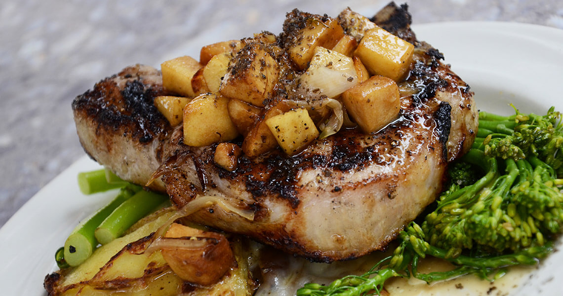 Pork chop from Davison's Steaks in Sanford, NC