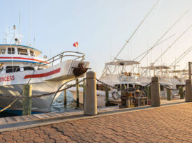 The Carolina Princess headboat docked at the Morehead City waterfront