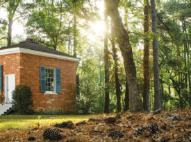 The six-sided Richmond Temperance and Literary Society Hall has been a distinctive landmark in this corner of southeastern North Carolina since it was built in 1860.