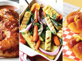 Fred's Barbecue Chicken, Grilled Summer Vegetables, and Hot Dogs All the Way