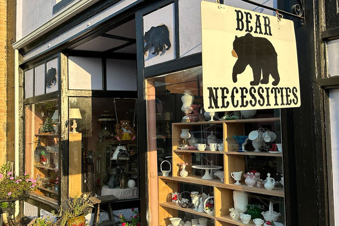 Then entrance of Bear Necessities in Plymouth, NC