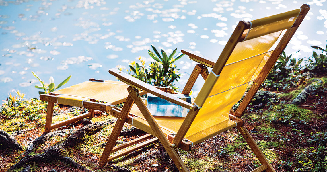 The No. 101 beach chair from H&T Chair Company