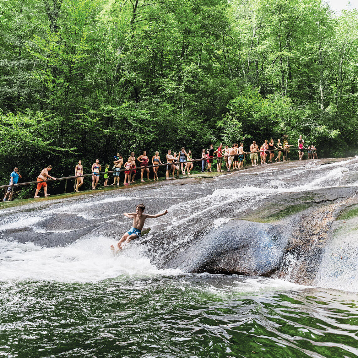 Child at Sliding Rock