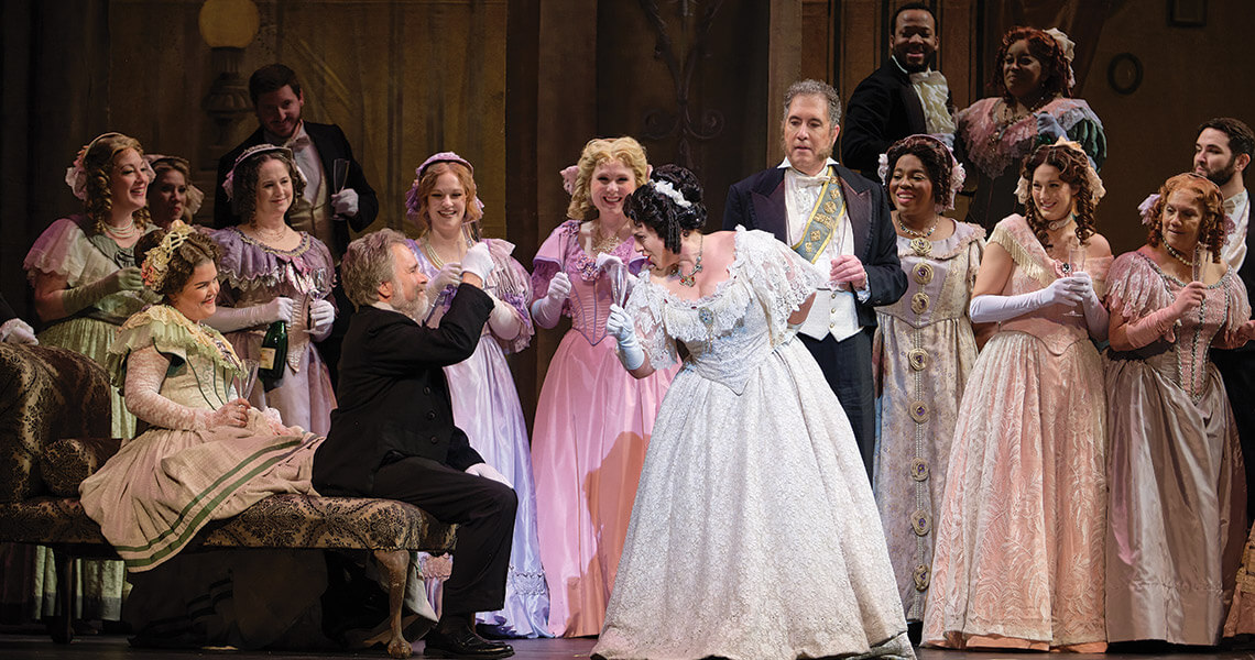 Lawrence Toppman performing La Traviata in Charlotte, NC