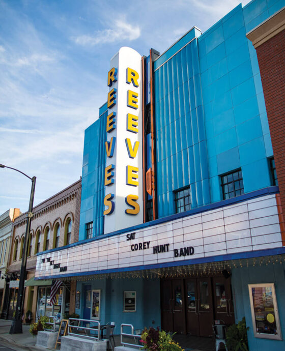 Exterior of The Reeves Theater