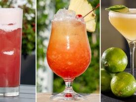 The Southern Breeze, Midnight Runner, and Fire on the Mountain Daiquiri