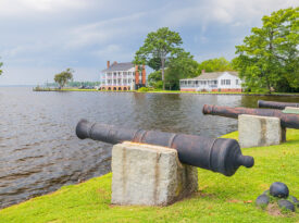View of Penelope Barker House overlooking Edenton Bay