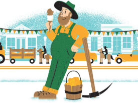 Illustration for the Gold Hill Founders Day Festival