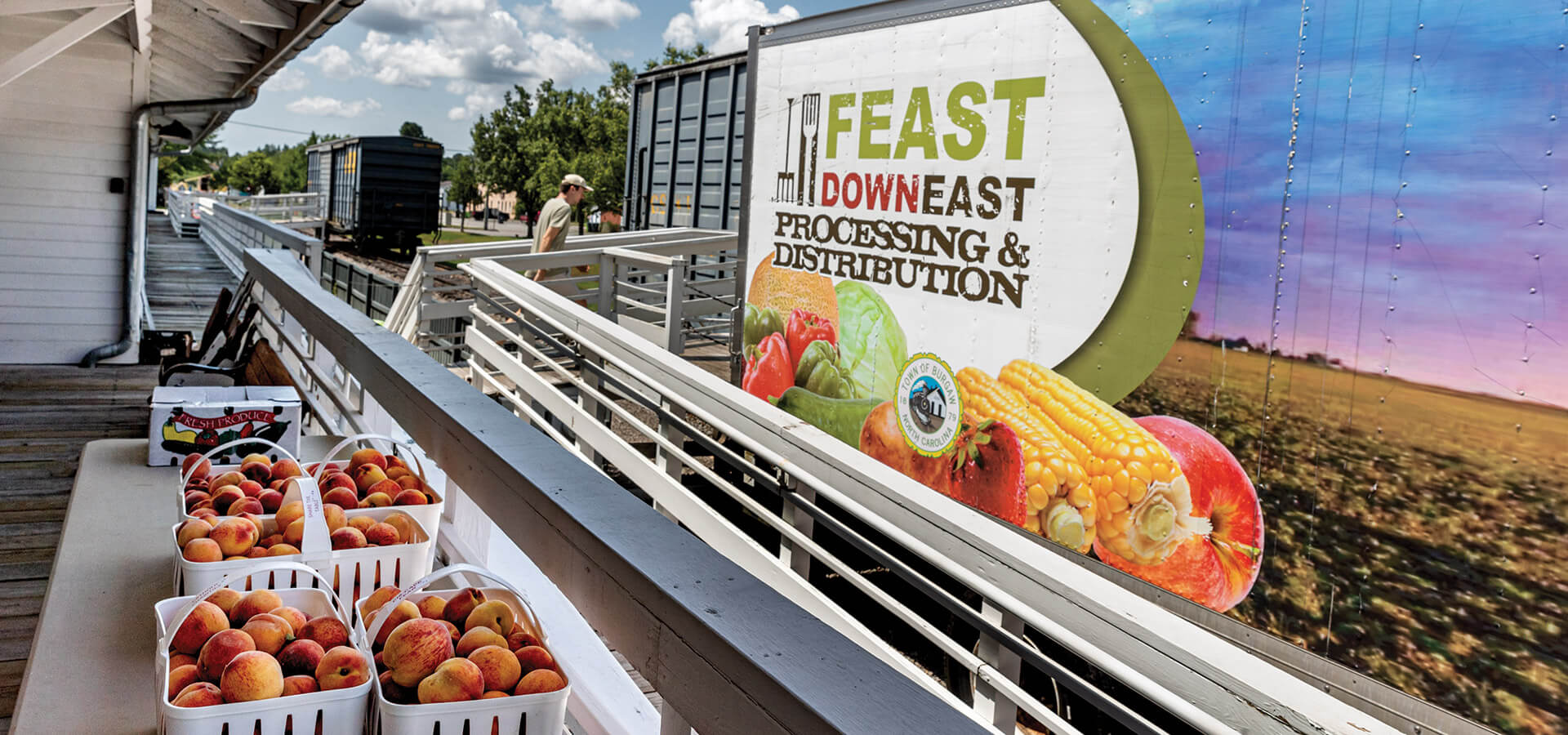 Delivery truck for Feast Down East