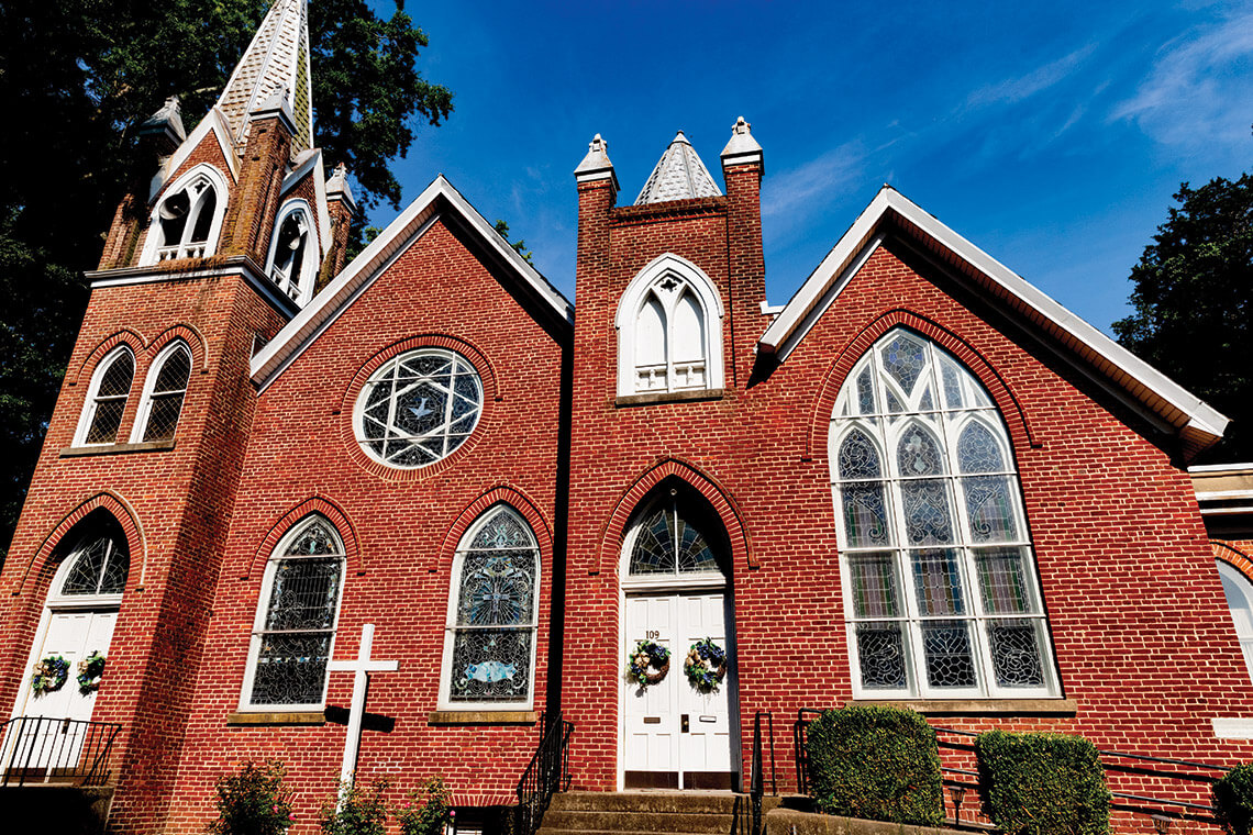 Exterior of Franklinton United Methodist Church