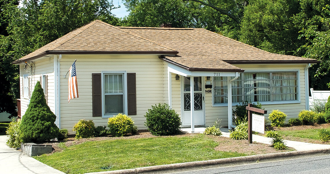 Andy Griffith's homeplace in Mount Airy