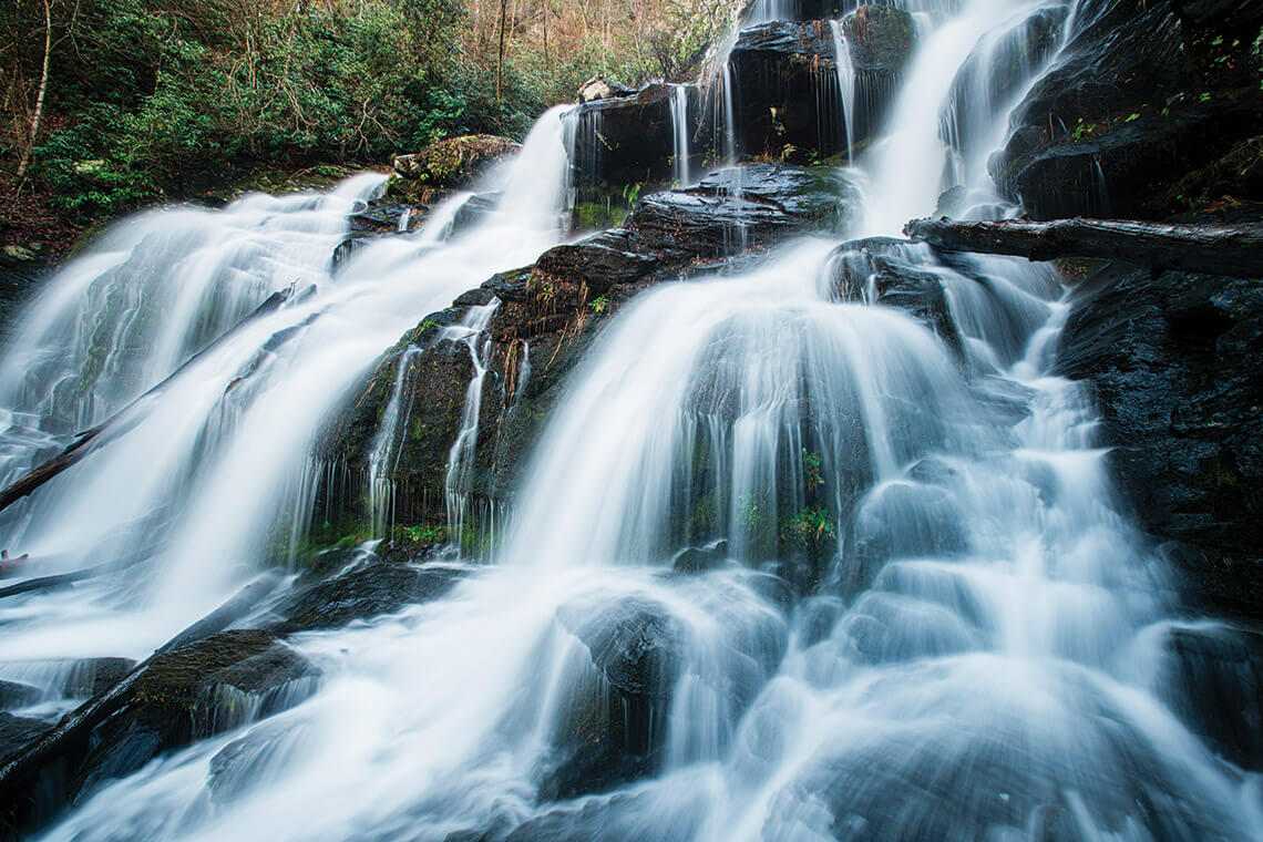 Catawba Falls in Pisgah National Forest