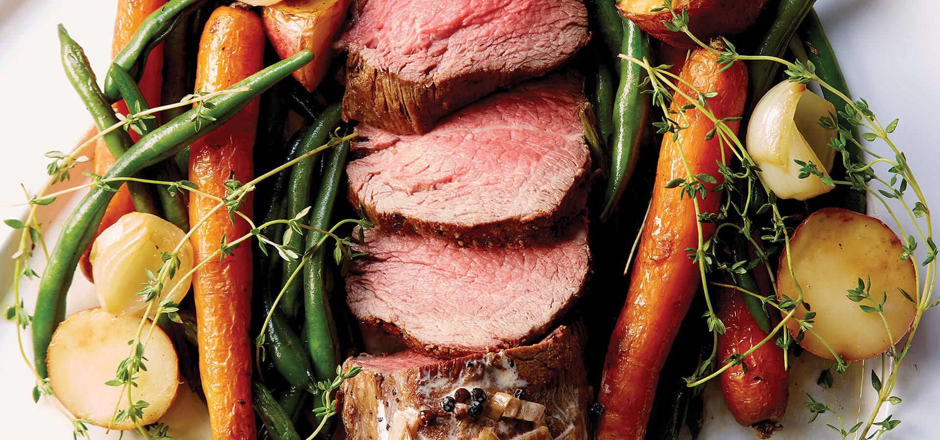 Chateaubriand in a peppercorn sauce