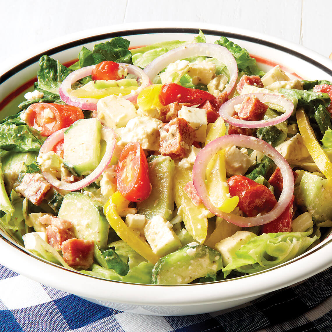 Bowl of Italian chopped salad