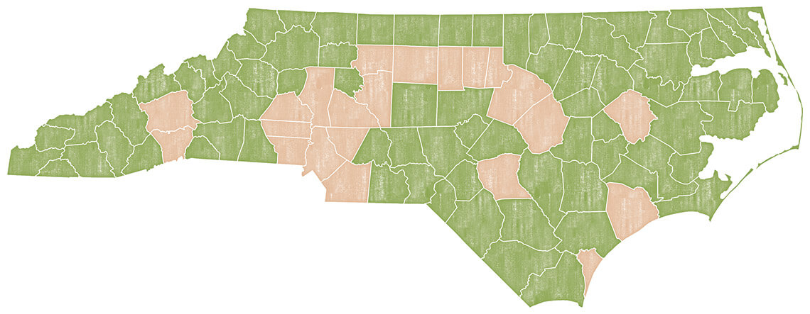 Map of North Carolina